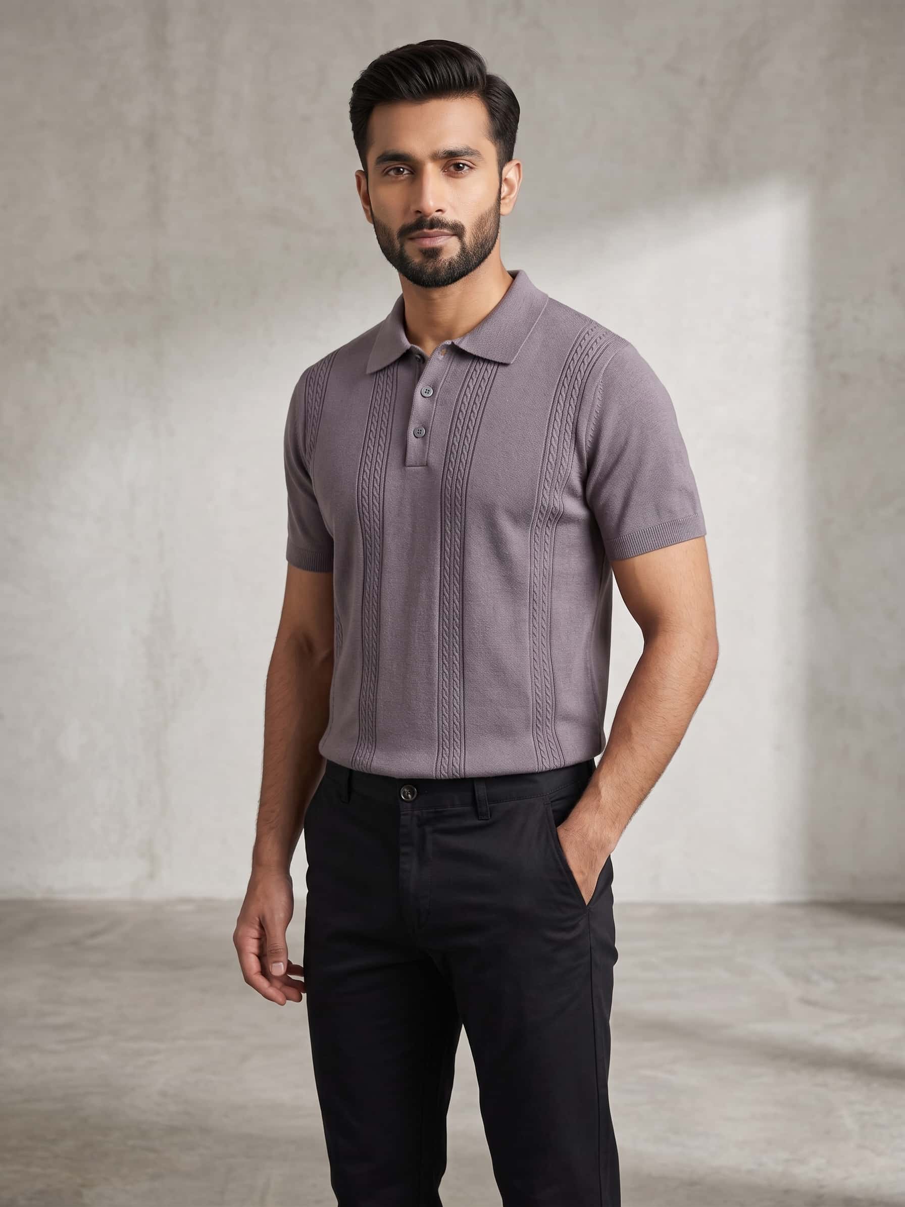 Mauve / Black