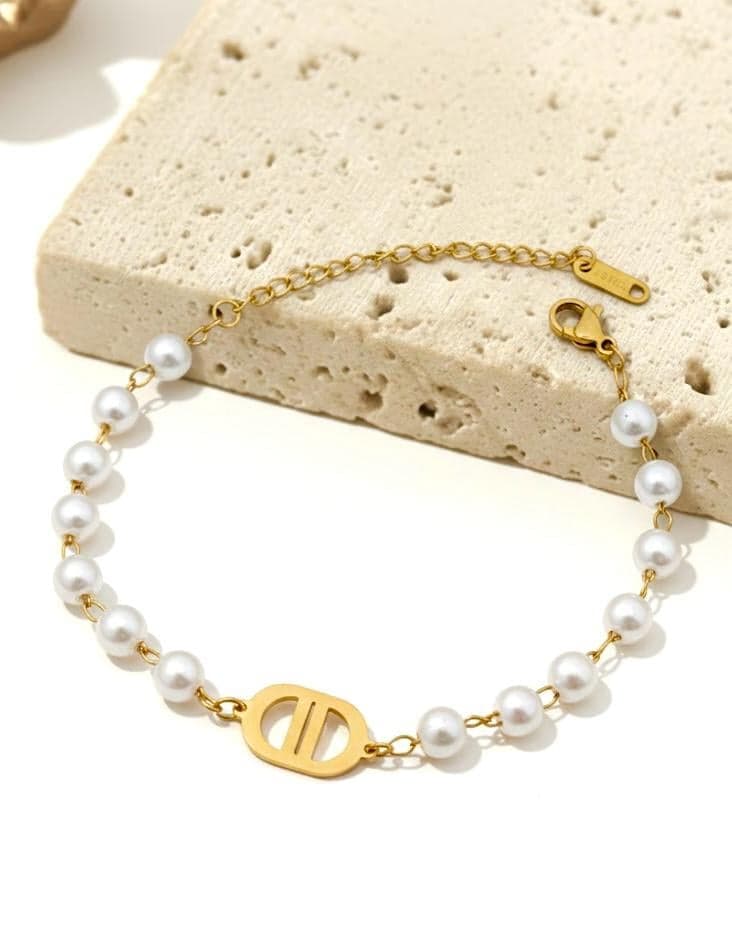 Bow Rose Charm Gold Necklace