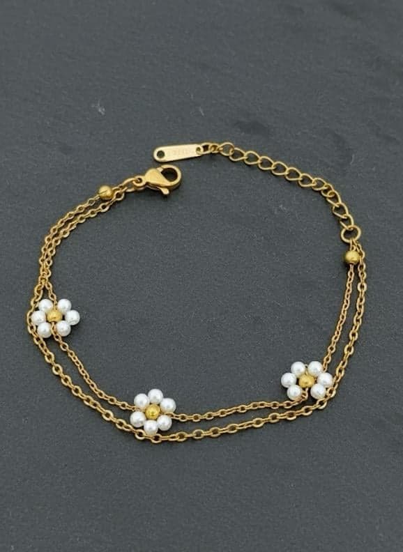 White Clover Mother Of Pearl Ring