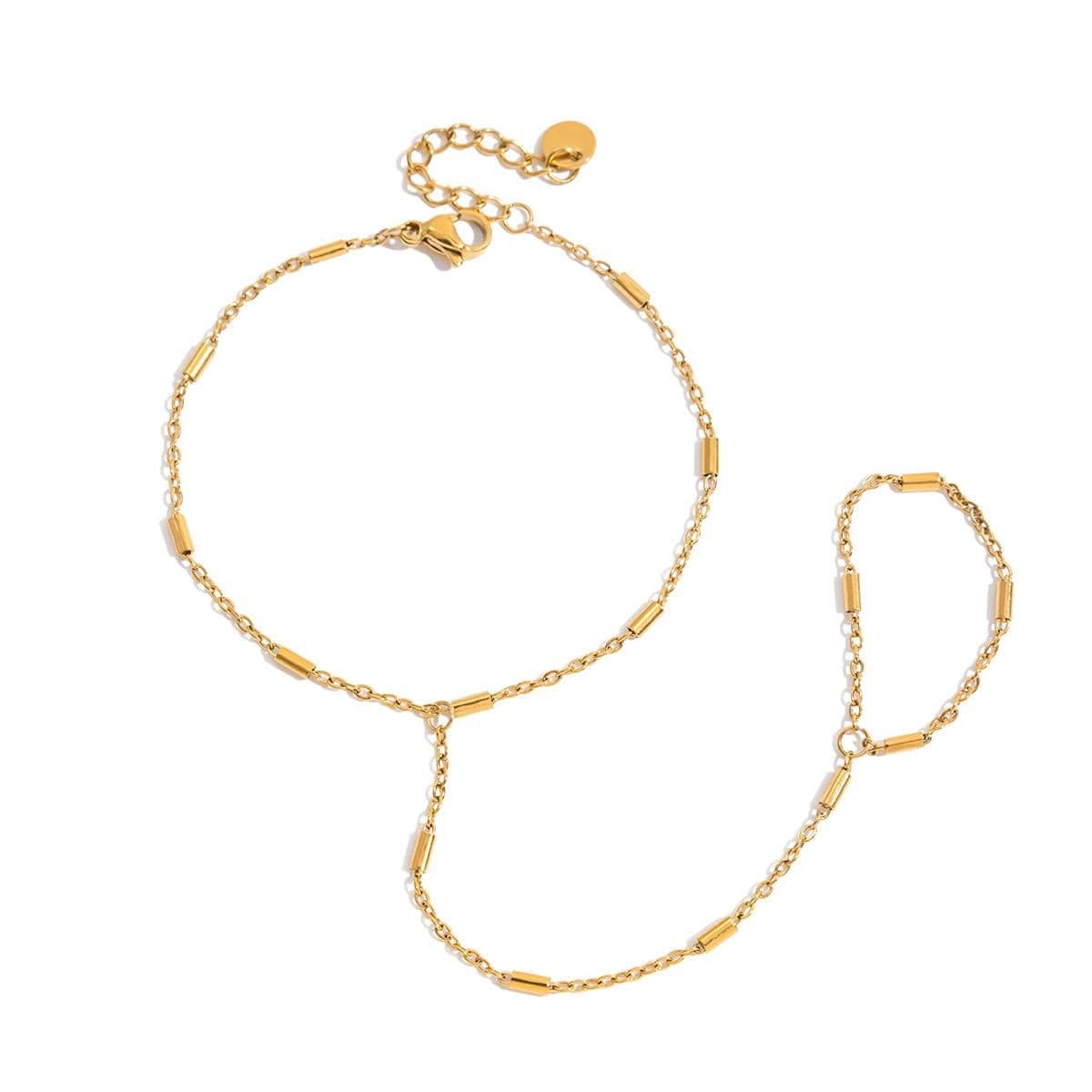 CZ Hand Harness Finger Bracelet